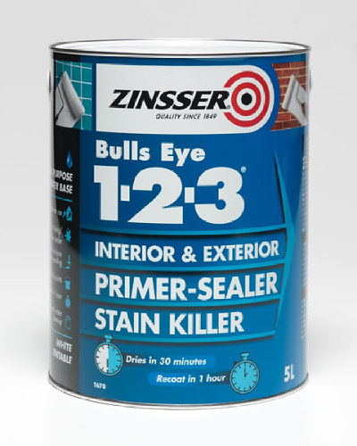 Bulls Eye 123 Primer Sealer & Stain Killer - 2.5 Litre